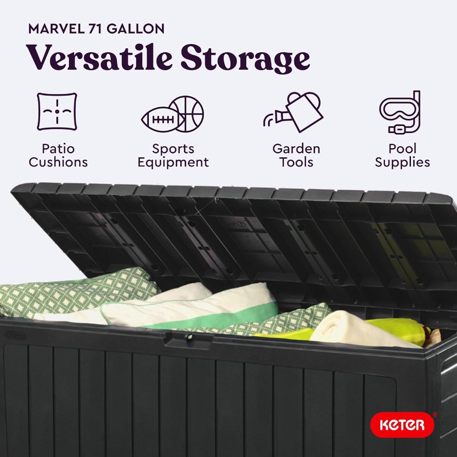 Keter Marvel Plus 71 Gallon Re - Outdoor Furniture Plus のレビューと価格