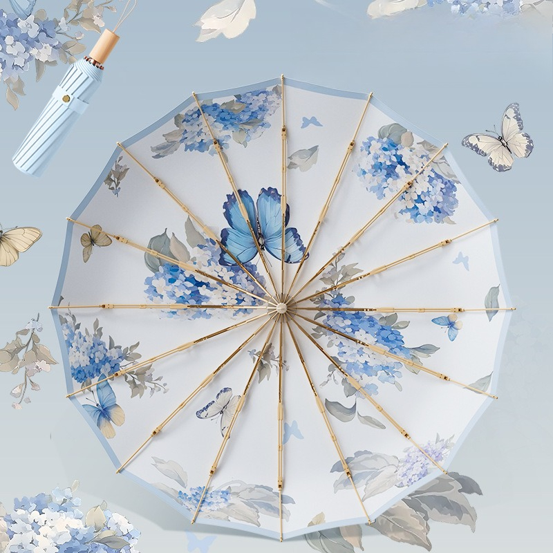 Vintage 16 Ribs Umbrella Large - Parasol Umbrella Large のレビューと価格