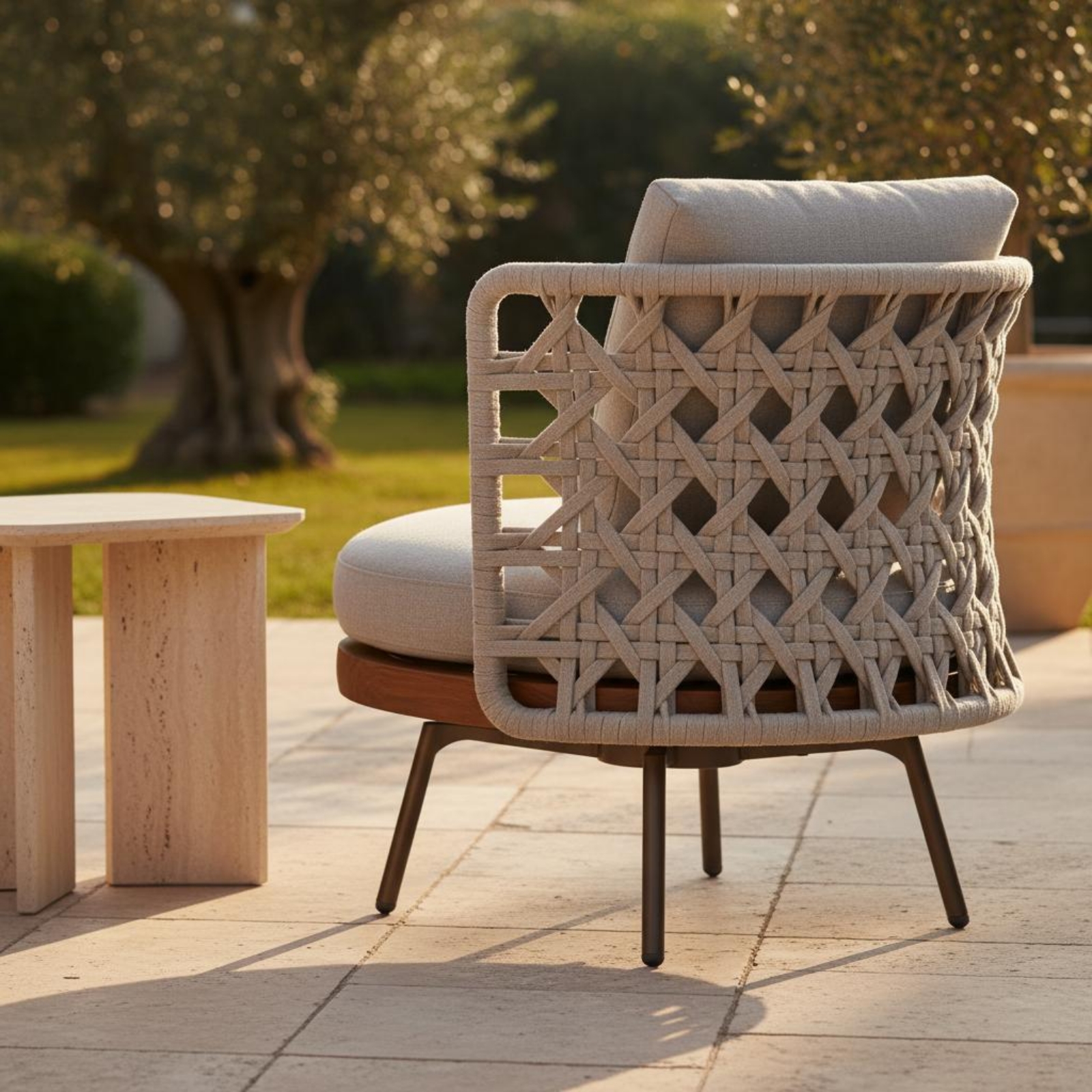 3 Pieces Teak Armchair Nordic  - Outdoor Furniture One Piece のレビューと価格