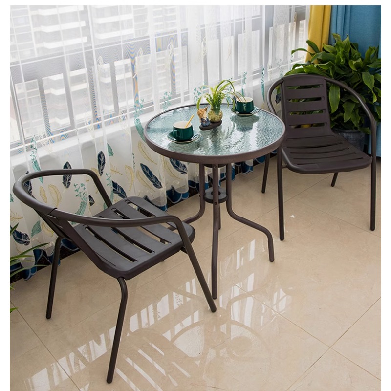 Outdoor balcony table and chai - Outdoor Furniture One Piece のレビューと価格