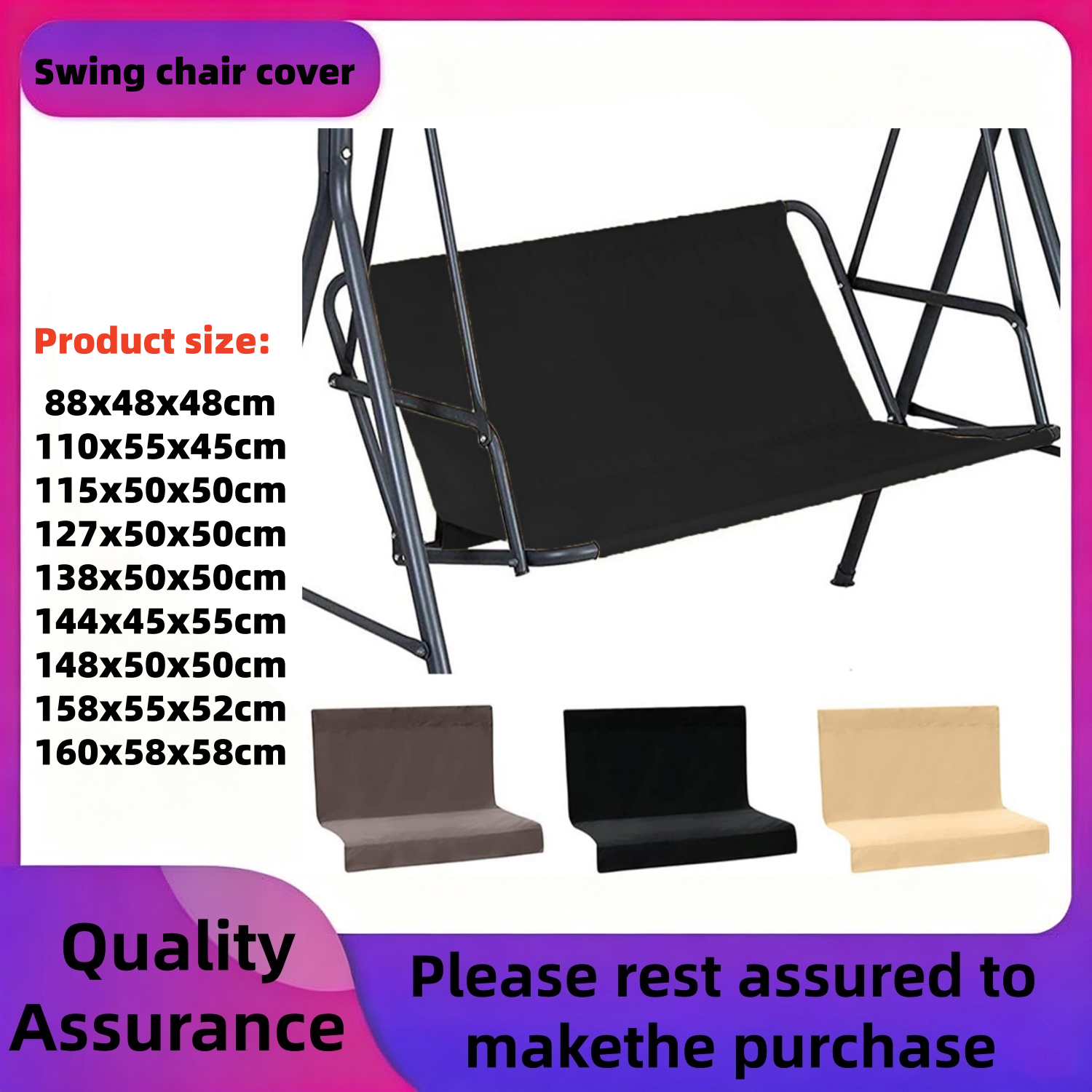 2 3 Seater Waterproof Swing Se - Outdoor Furniture Cover Waterproof のレビューと価格