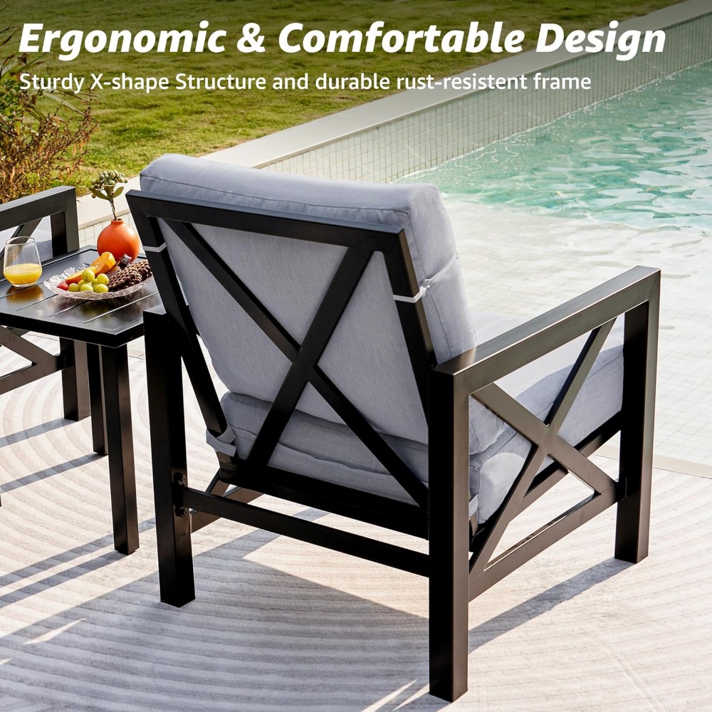 Three Piece Patio Bistro, Conv - Outdoor Furniture One Piece のレビューと価格