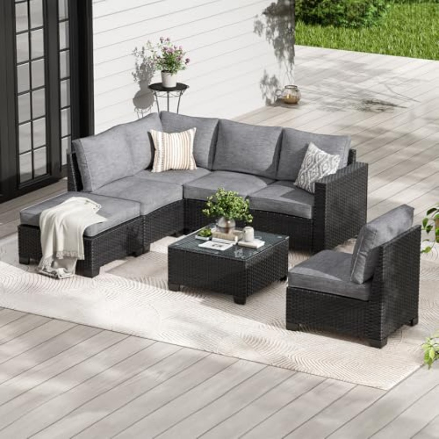 Outdoor patio furniture set: 7 - Outdoor Furniture One Piece のレビューと価格