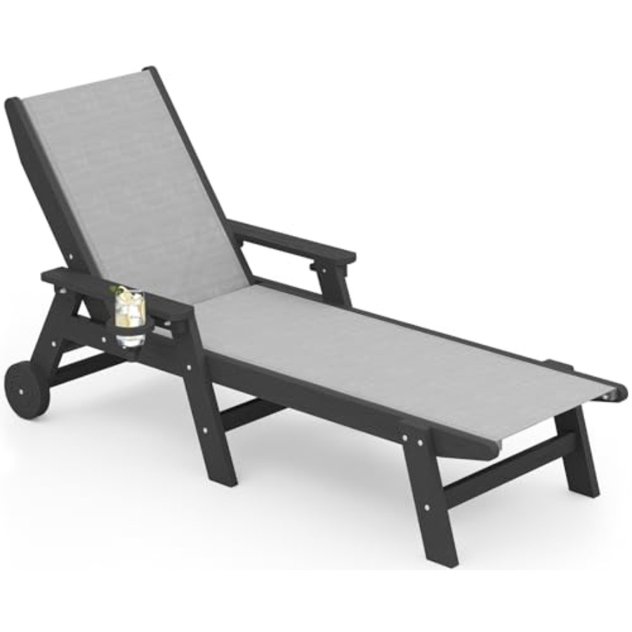 Textilene Patio Chaise Lounge  - Deck Chair Lounger のレビューと価格