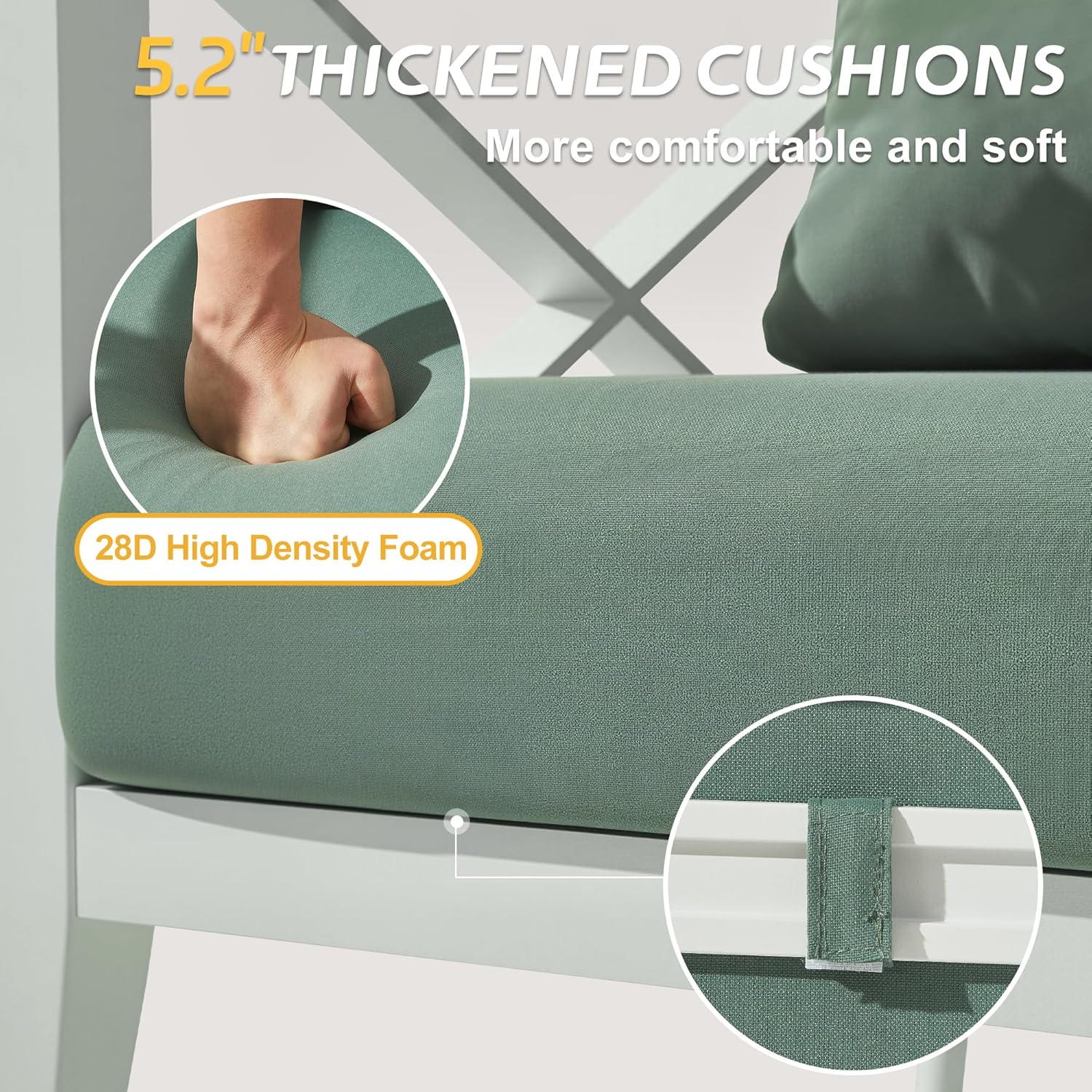 3-Piece Oversized Aluminum Pat - Outdoor Furniture Lounge Set のレビューと価格